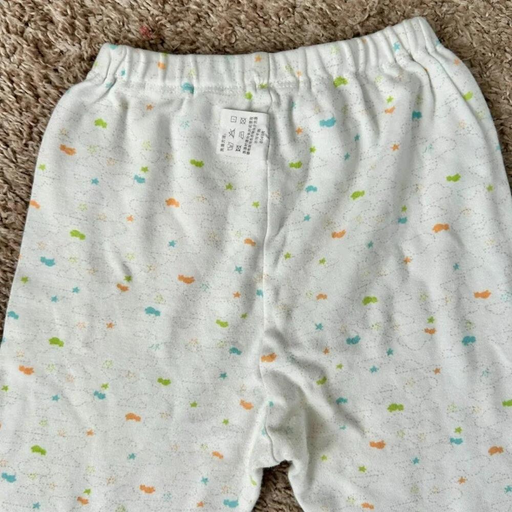 Lasi‎ Baby Kids Pajamas Set Long Sleeve Top Pants White Cloud Print 110/52